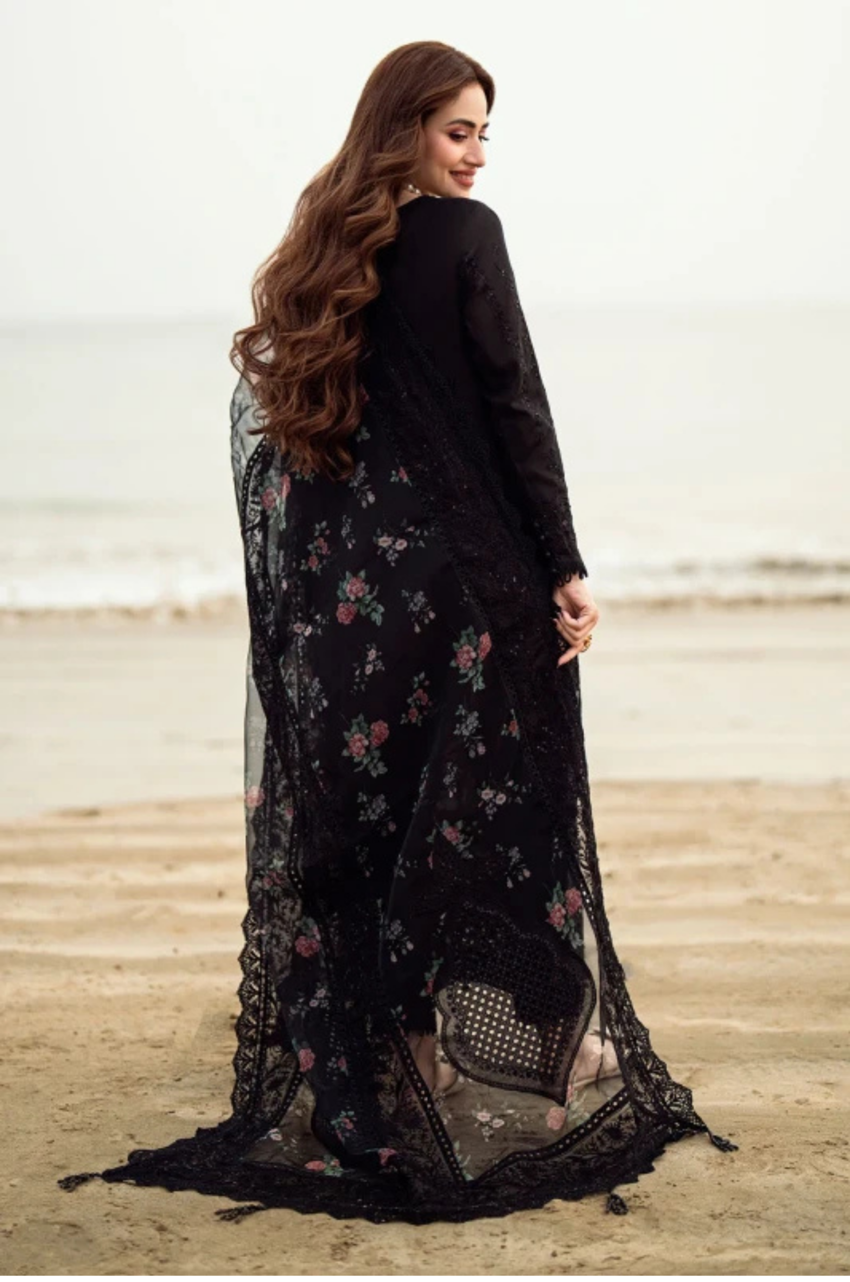 Miraah Premium Embroidered Luxury Cotton – Midnight Onyx Tapestry - Image 2