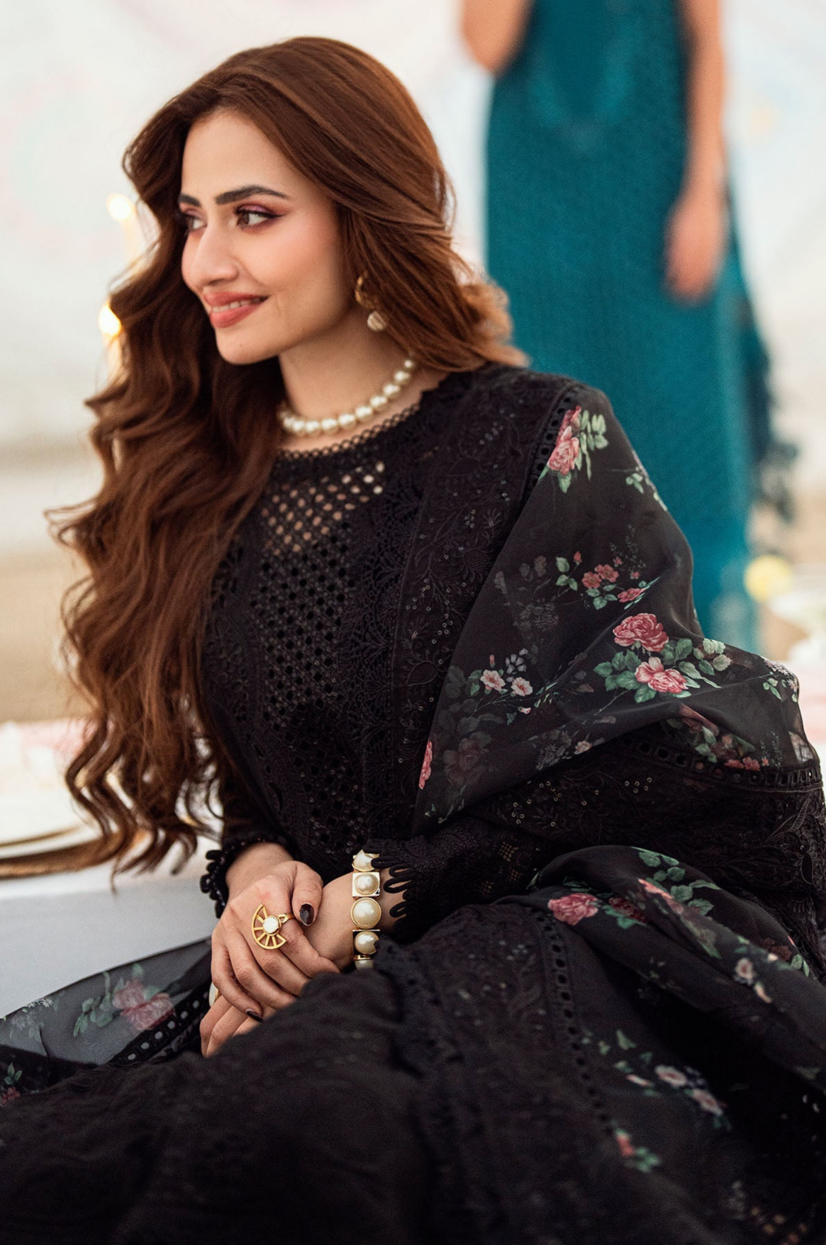 Miraah Premium Embroidered Luxury Cotton – Midnight Onyx Tapestry - Image 3